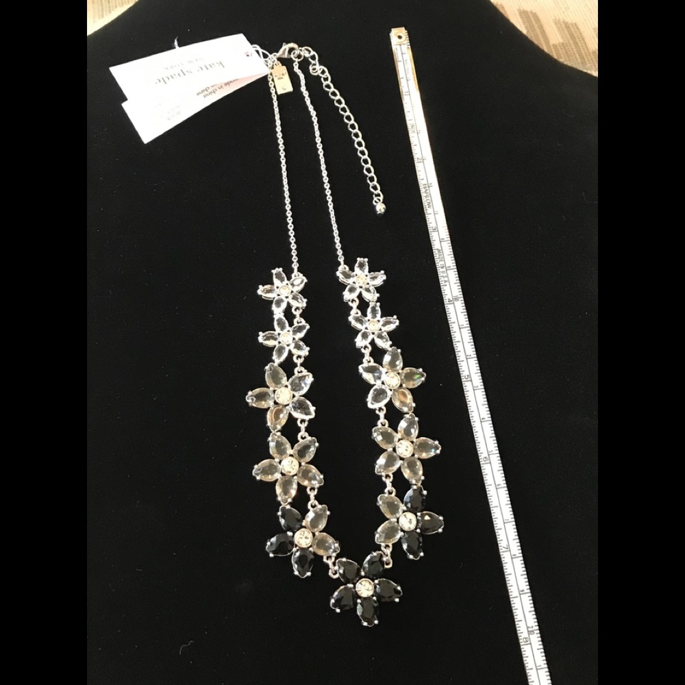 KATE ♠️ SPADE Bed of Roses necklace black multi - Picture 5 of 8